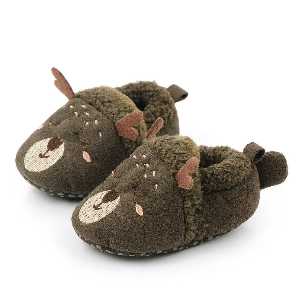 L Pudcoco/Модная Детская Хлопковая обувь; Детская домашняя обувь для мальчиков и девочек; Милая теплая обувь с героями мультфильмов для мальчиков и девочек; утолщенные Первые ходунки - Цвет: L