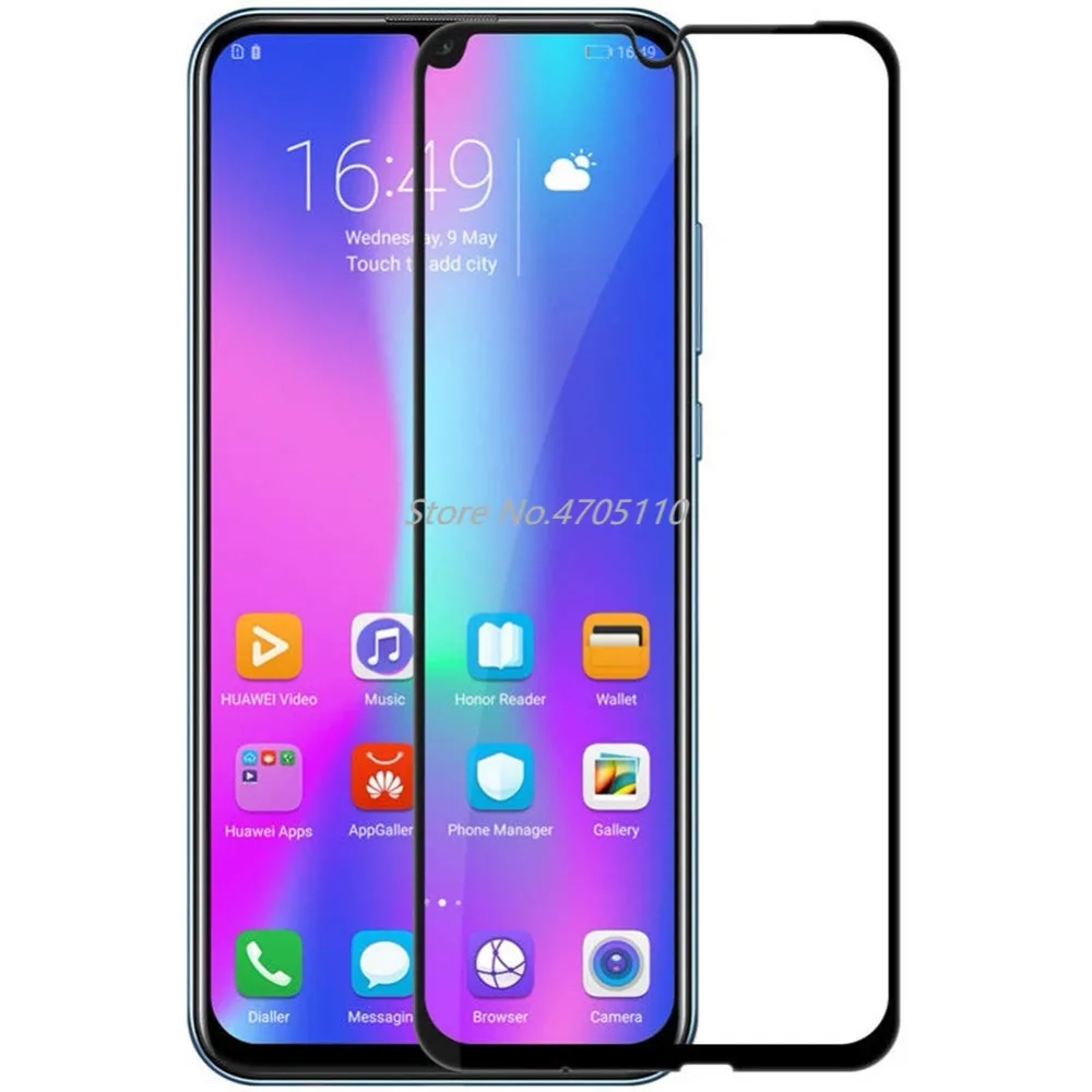 Защитное стекло 5D с полным покрытием экрана для HuaWei P Smart 2019 Plus закаленное Honor 10 Lite
