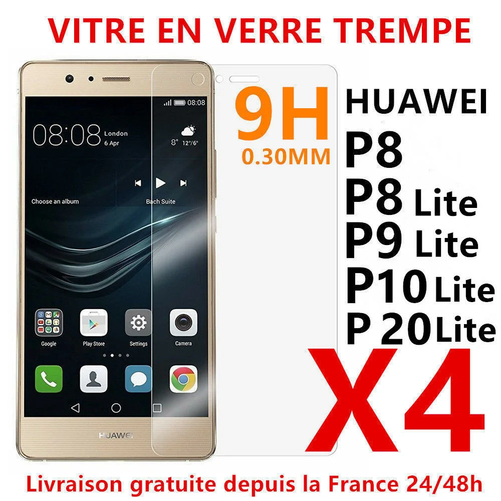 

Lot Vitre Film Protection Ecran Verre Trempe For Huawei P40 P30 P10/p9/p8/lite P20