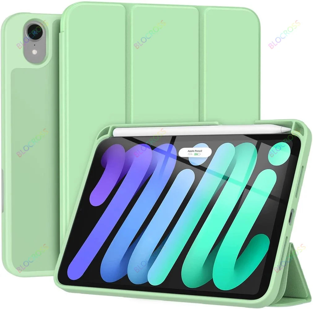 

Магнитный чехол для IPad Mini 6 2021, чехол 8,3 дюйма MINI 6-го поколения, складная подставка из искусственной кожи, чехол с поддержкой Apple Pencil Charge Funda