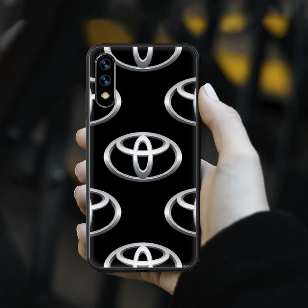 

Toyotas Car Phone Case hull For huawei honor play 6 7 8 9 10 view 20 A X i pro lite black Cover Soft Hoesjes Fashion Funda