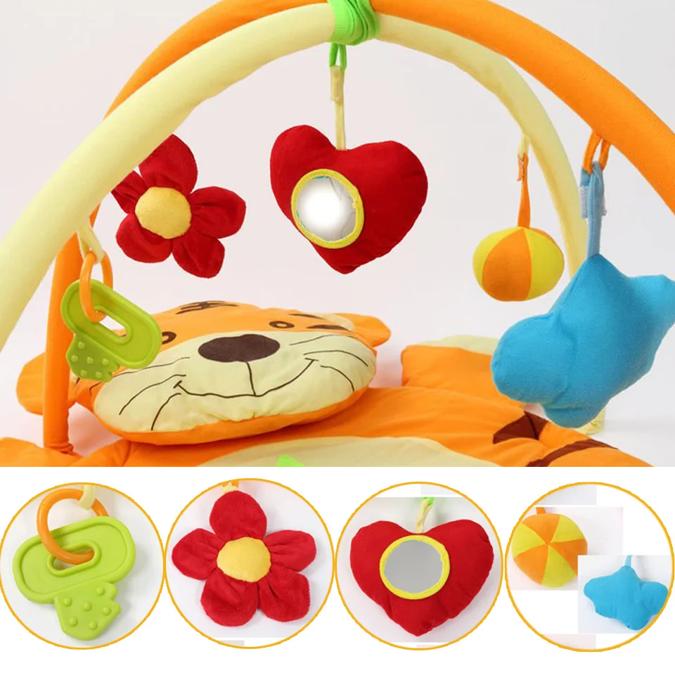 Мягкий детский игровой коврик с тигром Детский напольный для мальчиков ковер