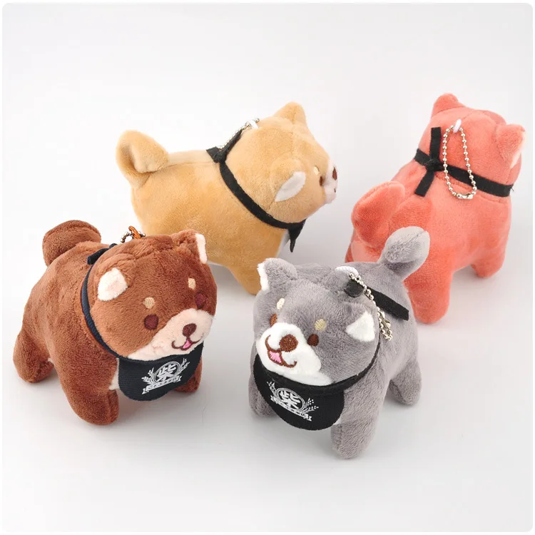 Симпатичная японская плюшевая подвеска собака кукла раскладушка брелок цепочка