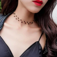 simple short pearl lobster clasp necklace collar women extension chain adjustable choker necklace pearl collar punk