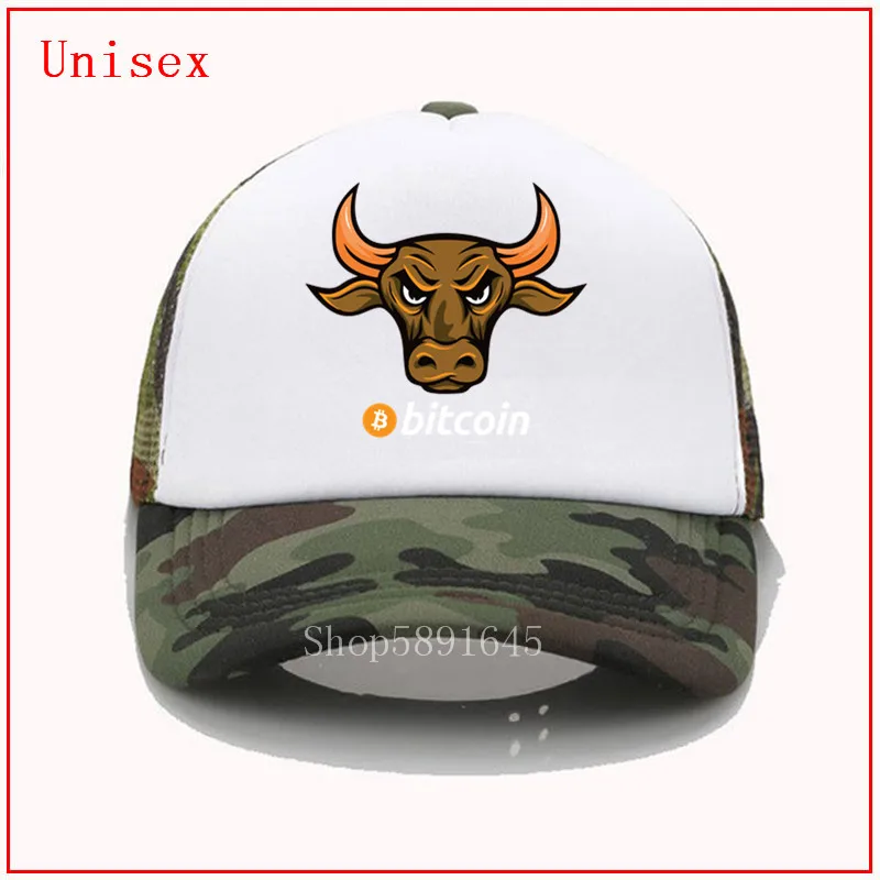 Кепка золотой БЫК для женщин и мужчин летняя федора регулируемая Биткойн |