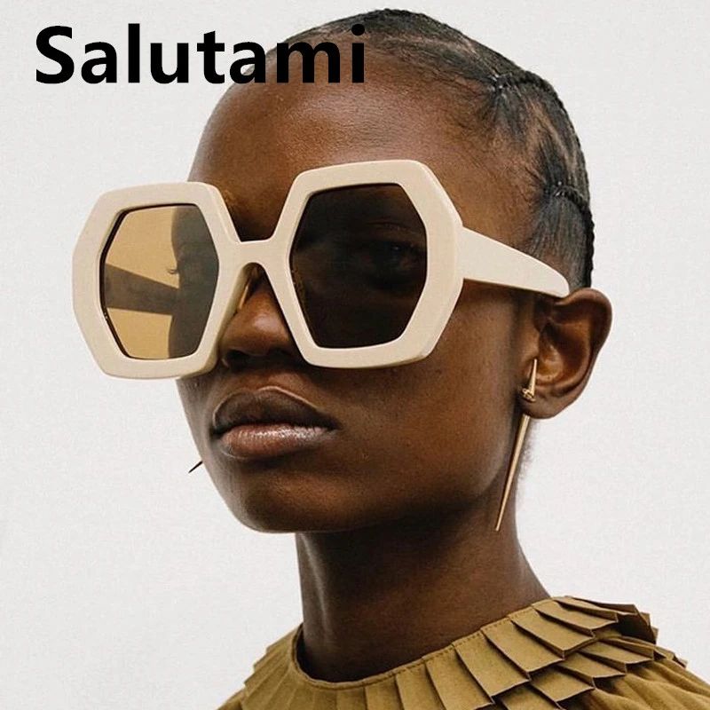 Очки солнцезащитные женские с шестигранными и квадратными линзами