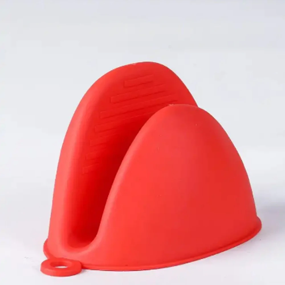 

1 Pair Thickened Kitchen Insulation Clip Silicone Gloves High Temperature Resistant Casserole Anti-scalding Baking Oven