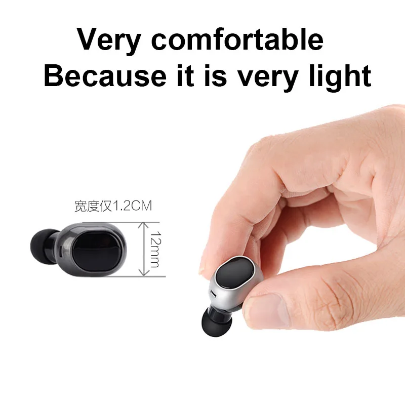 

Wireless Headphones Bluetooth Earbuds TWS Business Headset HIFI Sports Running Earphone Support iOS/Android with Charging Box