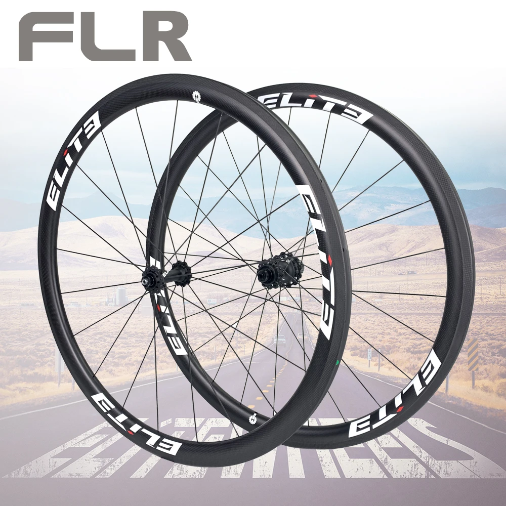 ELITEWHEELS FLR углеродное волокно шоссейное колесо для велосипеда 25/27 мм обод
