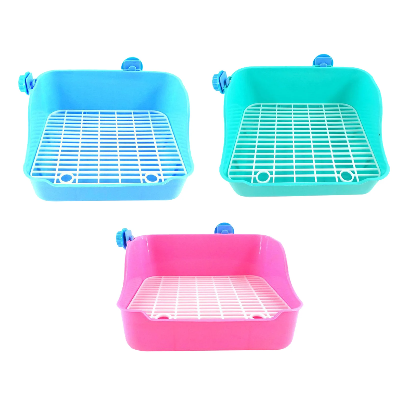 

Rabbit Toilet Box Tray Small Pet Indoor Potty Trainer Guinea Pig Poop Tray