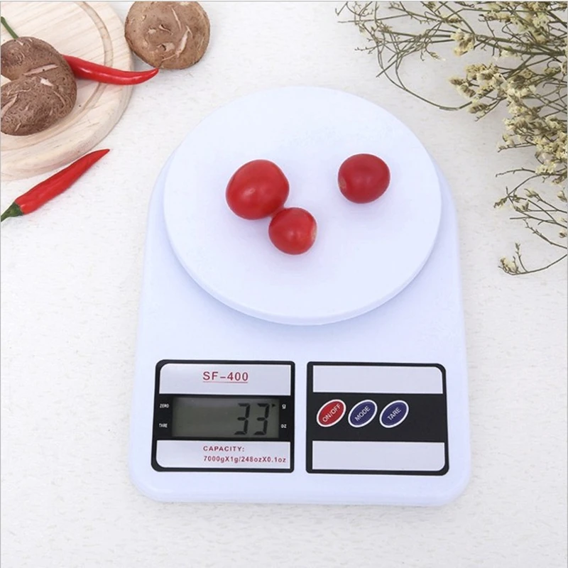 

10kg Household Kitchen Scale Electronic Food Scales Diet Scales Measuring Tool Slim LCD Digital Electronic Weighing Mini Scale