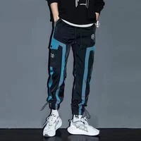 joggers trousers mens side pockets cargo harem pants 2021 reflective black hip hop casual male fashion casual streetwear pants