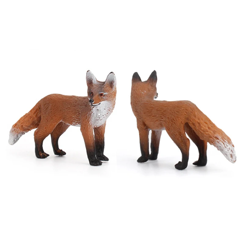 

Wild Jungle Zoo Animal Models Plastic Doll Target Activity Fox Orangutan Doll Collection Model Children'S Educational Toys Gift
