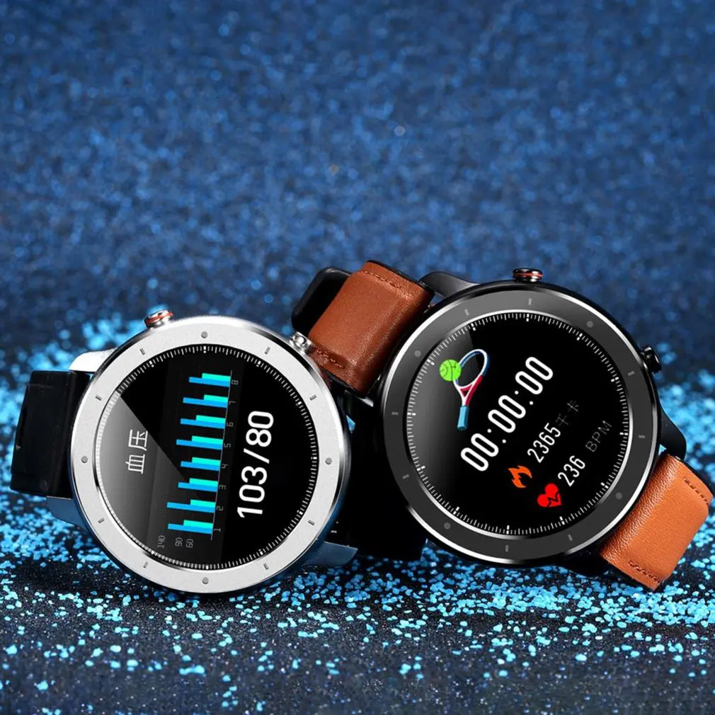 2020 F12 Bluetooth V5.0 Смарт часы 1 28 дюймов полный сенсорный экран для сердечного ритма
