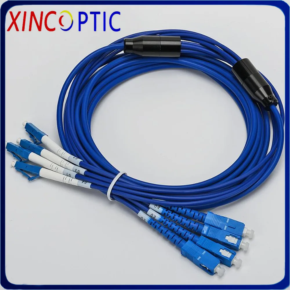 4-ядерный бронированный патч-корд 7 м однорежимный SM пвх Jacke SC LC FC ST 4-волоконный