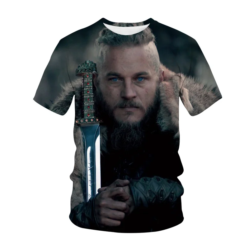 

Vikings T-Shirt TV Series 3D Print Streetwear Men Women Fashion O-Neck Short Sleeve T Shirt Harajuku Oversized Tees Tops Clothes