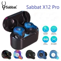 sabbat x12 pro tws wireless earbuds bluetooth compatible hifi stereo sport waterproof wireless earphone portable charging box