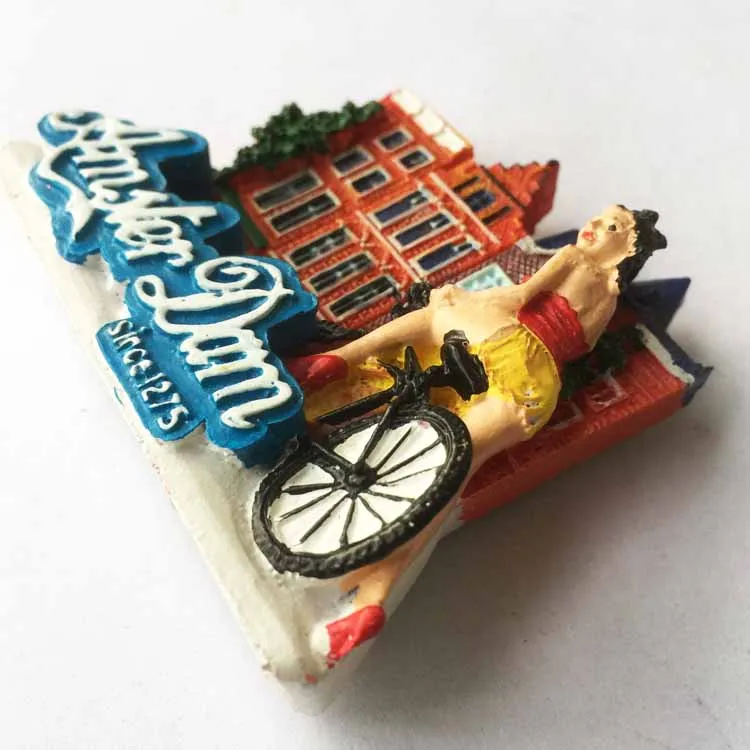 fridge magnet Amsterdam Netherlands souvenir bike beauty art crafts resion stereo gift kitchen home decoration magnetic sticker | Дом и сад