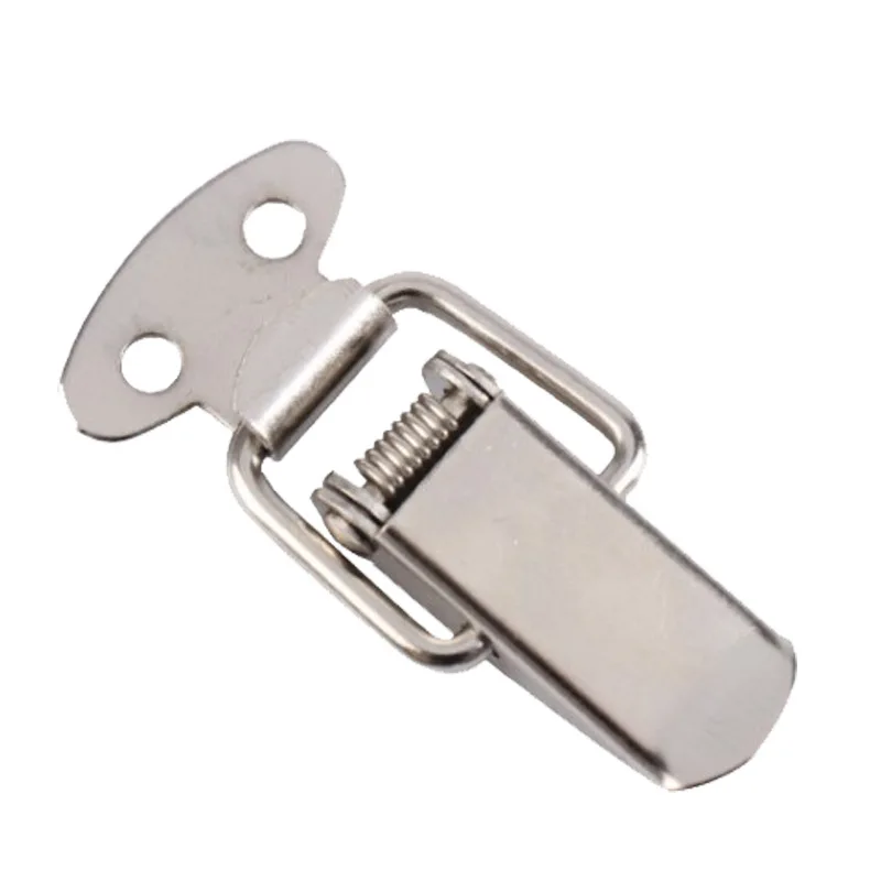 10PC Cabinet Box Locks Spring Loaded Latch Catch Toggle 45*16mm Iron Hasps For Sliding Door Window Furniture Hardware |