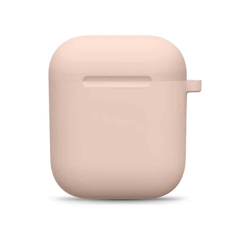 Мини Мягкий силиконовый чехол для Apple Airpods противоударный чехол для Apple гарнитура для Airpods чехол s ультра тонкий Air Pods защитный чехол - Цвет: Light Pink