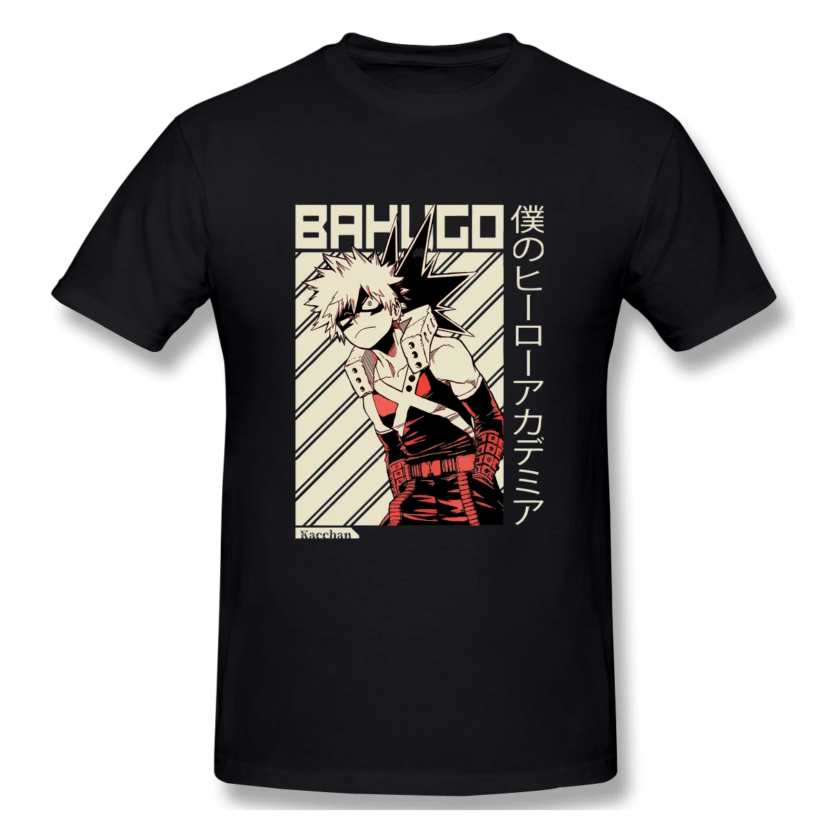 

Katsuki Bakugo Essential My Hero Academia Men T Shirt Humor Tees Short Sleeve Round Neck T-Shirts Party Clothes