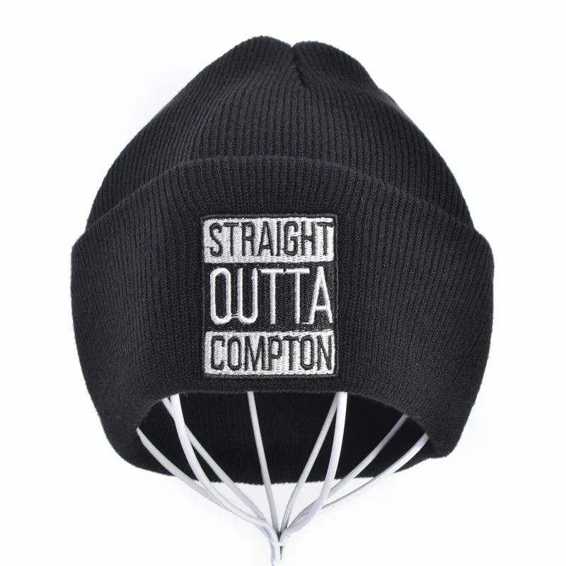 Straight Outta compton West пляж гангста nwa зимние теплые модные шапочки вязаная облегающая