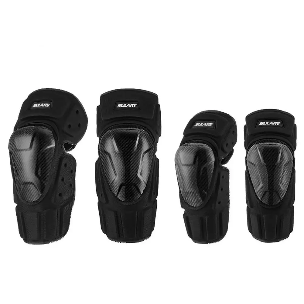 

4PCs Motorcycle Elbow Guards ​Knee Pad EVA Wear Resistance Racing Off-Road Protective For Motocross Riding Cycling Ski Gear