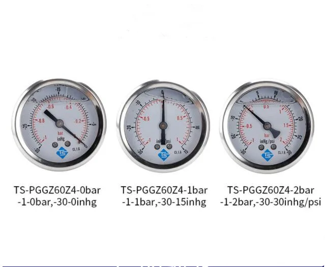 

68 мм 1/4BSP -1-0bar -30-15inhg -30-30inhg/psi осевой масляный впрыскиватель вакуумный манометр водяной гидравлический манометр