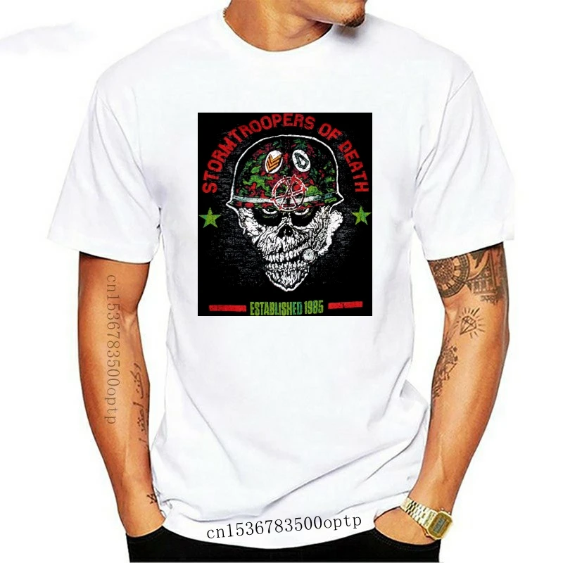 

S O D Helmet Head T Shirt New Harajuku Streetwear Shirt Mentroopers Of Death