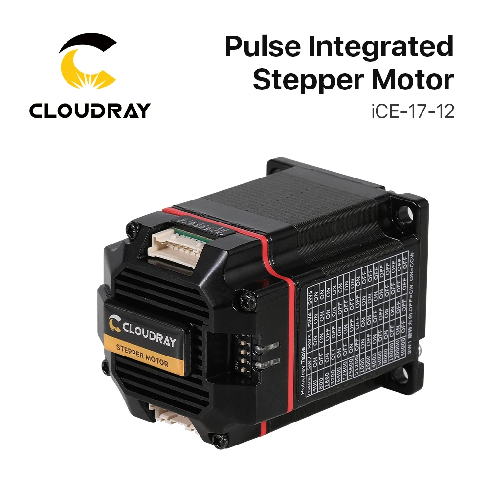 Интегрированный замкнутый драйвер двигателя Cloudray Nema 23 2-фазный двигатель 3000 Нм 4 а