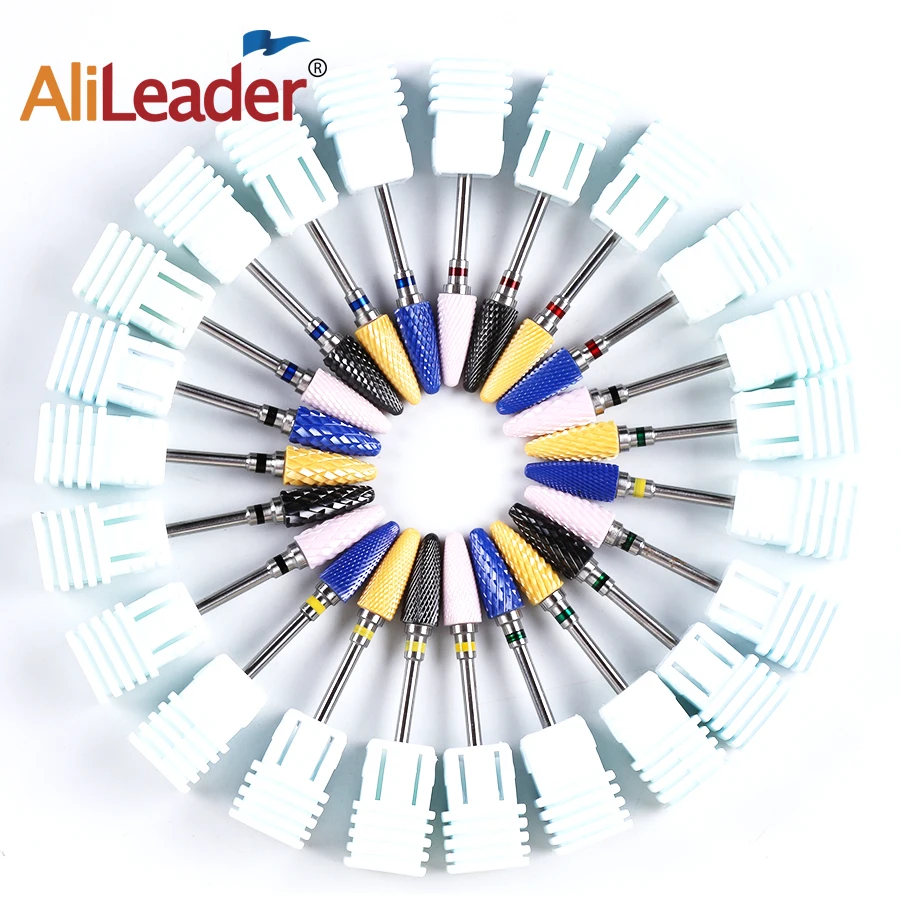 Alileader твердосплавные алмазные сверла для ногтей набор профессиональных фрезов
