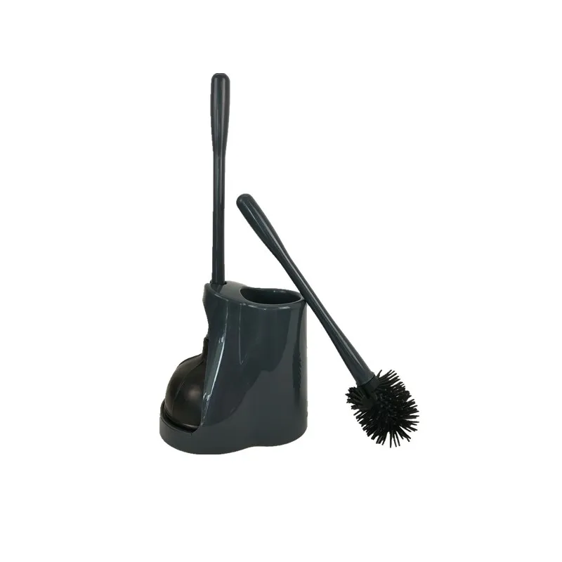 

best selling silicone toilet plunger and brush set with holder