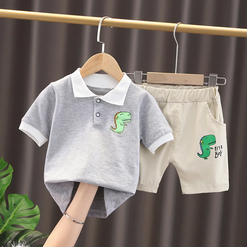 New Summer Baby Boys Clothes Suit Children Casual T-Shirt Shorts 2Pcs/Set Toddler Fashion Costume Girls Clothing Kids Tracksuits