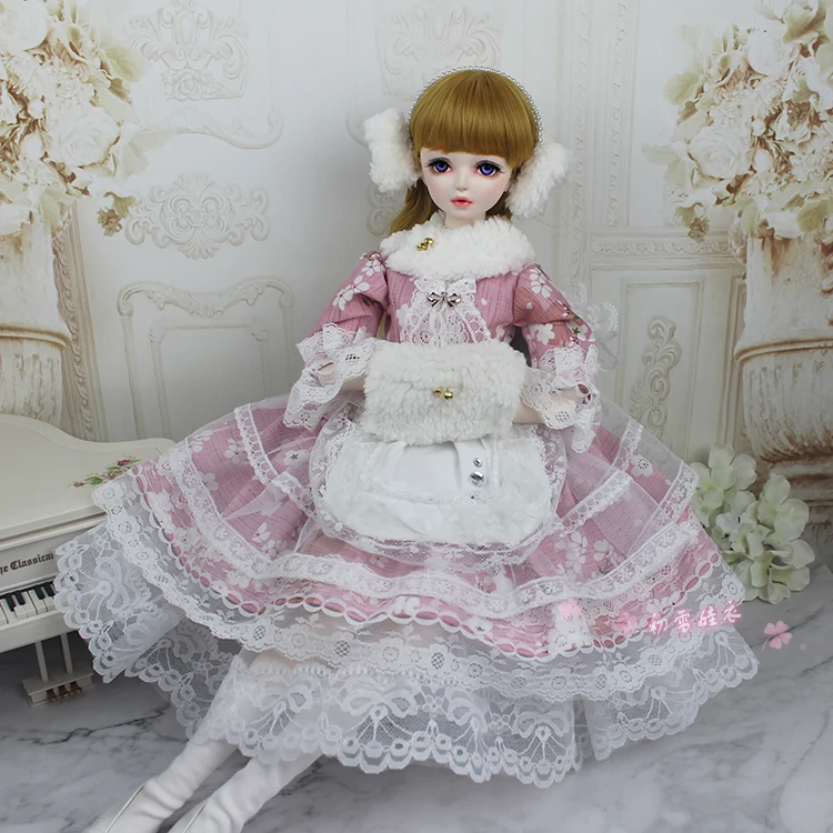 1/4 1/3 аксессуары для одежды BJD платье куклы + шарф зимний костюм BJD/SD MSD SD13 не