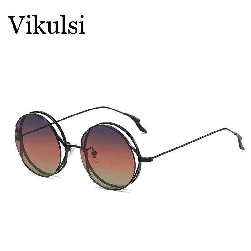 

Очки солнцезащитные женские круглые в стиле хип-хоп с уникальным покрытием