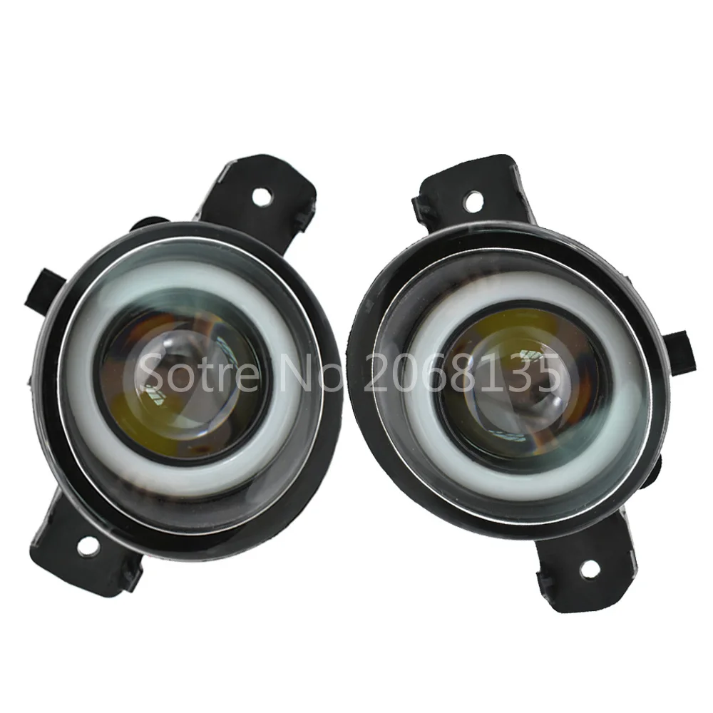 2pcs/pair Fog Lamp Assembly For Renault Clio 2 3 Master Thalia Symbol Koleos Satis Vel LED H11 Light with Angel Eye | Автомобили и