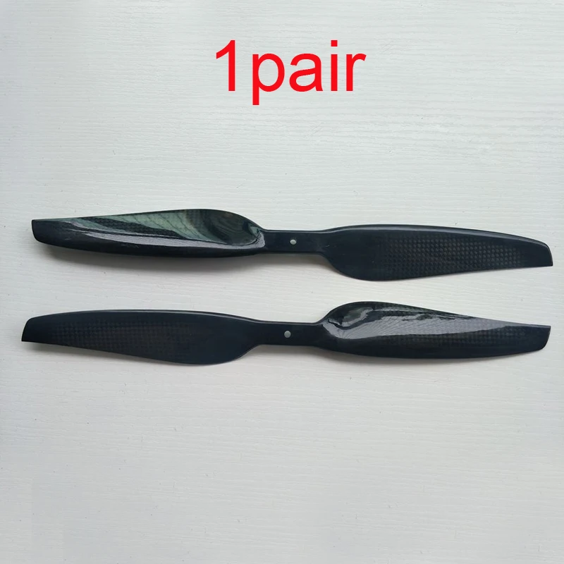 H&eacute;lice 1865 de fibra de carbono para Dron, paleta compuesta de madera de Balsa CW CCW, accesorios para planta de RC, UAV agr&iacute;cola, 18 pulgadas, 1 par-0