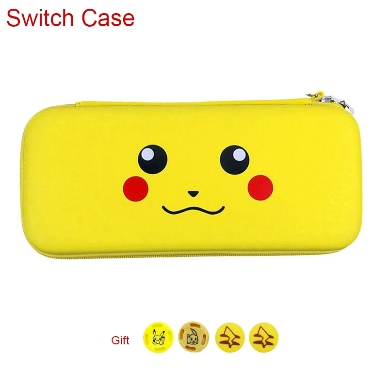B Bag with 4gift Водонепроницаемый полиуретановый кошелек для хранения для Nintendo Switch NS консольные сумки для переноски Nintendo Switch Pikachus игровые аксессуары - Цвет: B Bag with 4gift