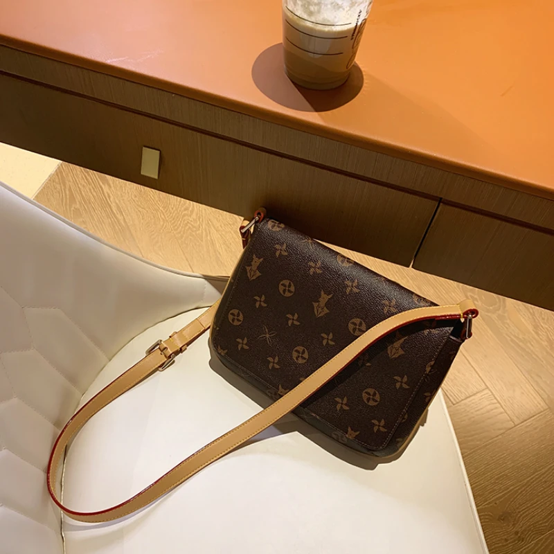 Сумка-тоут женская с цветочным узором саквояж кросс-боди на одно плечо