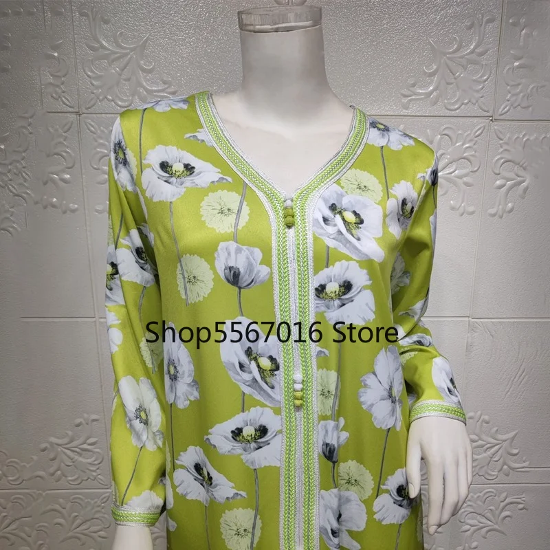 Abayas для женщин Дубай мусульманская Свадебная вечеринка Длинные платья богемный