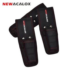 Магнитная поясная сумка для инструментов NEWACALOX, сумка для хранения инструментов электрика, органайзер, сумка для переноски, Карманный чехол для плоскогубцевоборудования