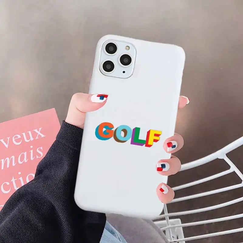 

Tyler Creator golf flower bee singer Phone Case Candy Color for iPhone 6 7 8 11 12 s mini pro X XS XR MAX Plus
