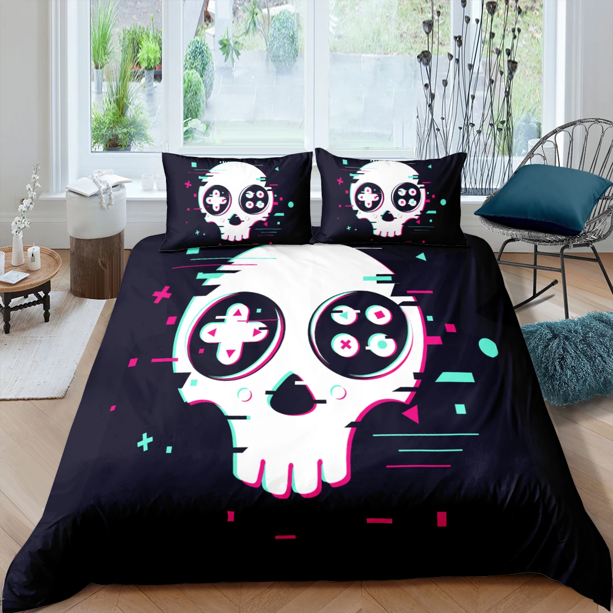 

Gamepad Bedding Set For Boys Teen Queen King Size Luxury Creative Comforter Duvet Cover Sets 2/3pcs Quilt Covers Pillowcases