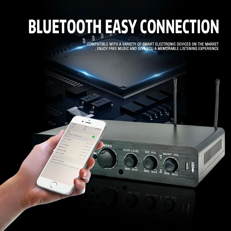 DSP bluetooth три в одном многофункциональный цифровой усилитель мощности эффектор