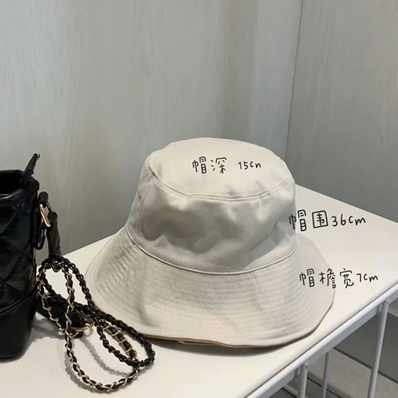 

2021 fisherman hat female spring, autumn and winter tide anti-shading hat sunscreen leisure all-match basin hat