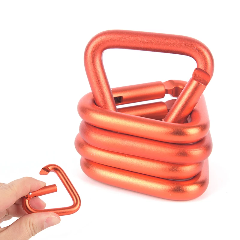 

1pc Triangle Carabiner Outdoor Camping Hiking Keychain Snap Clip Hook Buckle alloy Survival Outdoor Camping Tools Buckle Hook