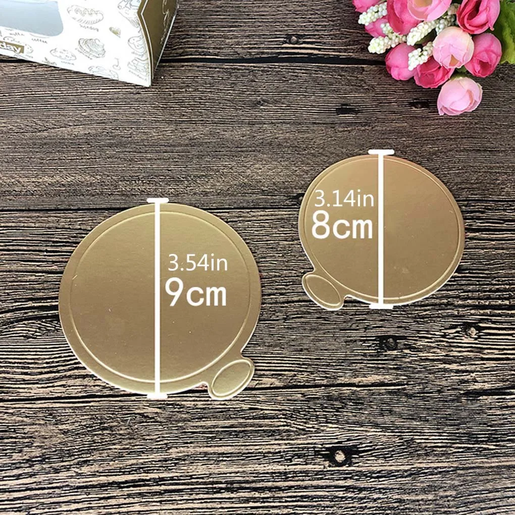 Коврик золотистый для Муса 100 шт./компл. пенопластовые доски торта бумажная доска