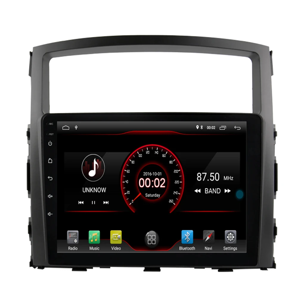 Автомобильный мультимедийный DVD-плеер 2.5D 9 дюймов для Mitsubishi PAJERO 2006 -2012 2din Android 10