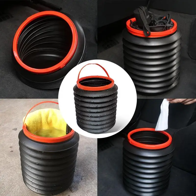 Высококачественное многофункциональное складное автомобильное ведро 4 л