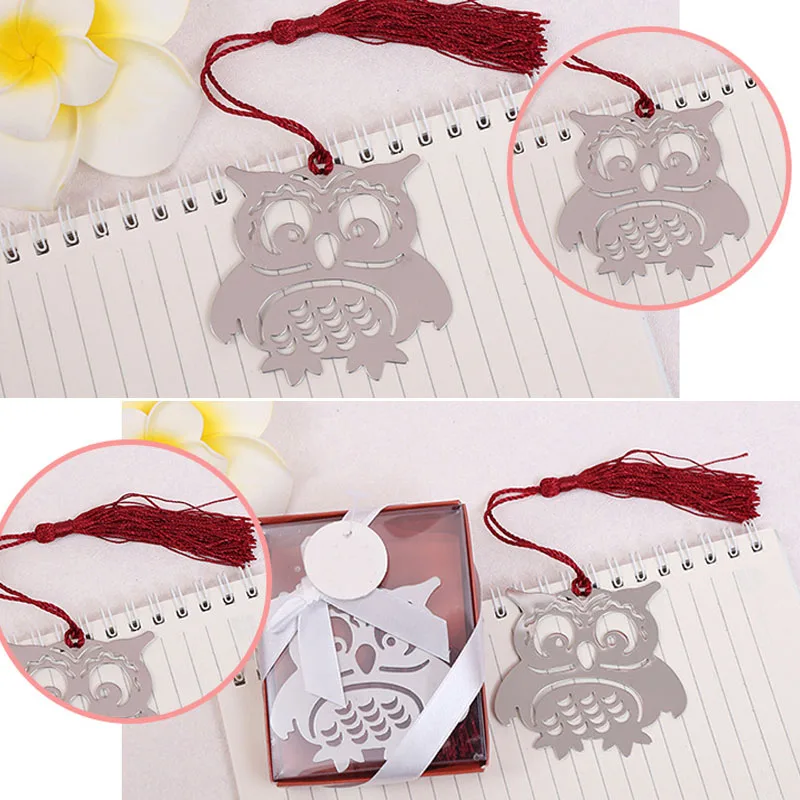 Memo Stationery Metal Kids Gift Bookmark Student Supplies Owl Shaped Creative Book Tags Weeding Party Accessories | Дом и сад